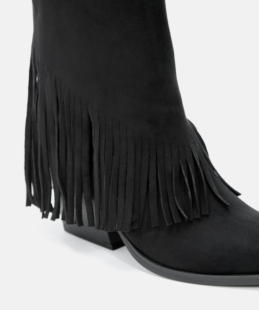 Botins cowboy franjas image number null